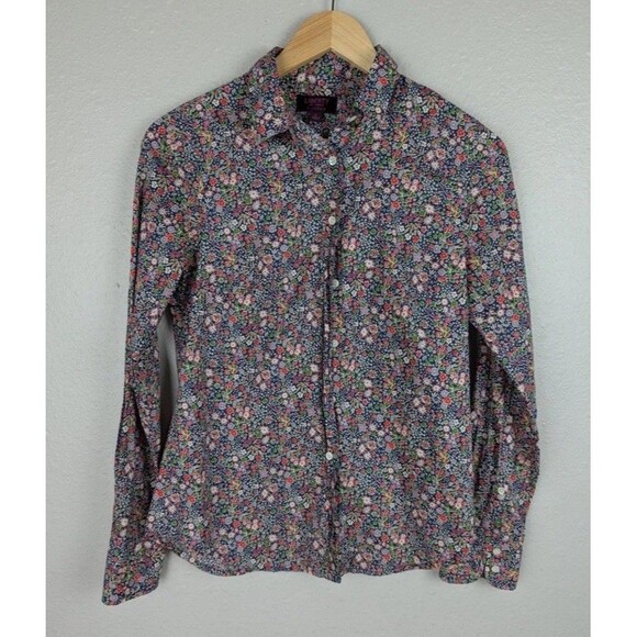J.CREW Tops - Liberty Art Fabrics J. Crew Shirt Sz 2 Floral Button Down Long Sleeve Mb